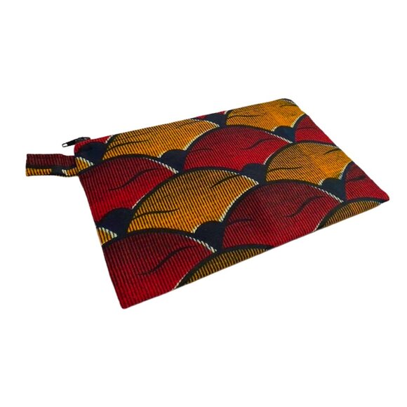 CSAO Paris Artisan Handmade Pencil Makeup Pattern Pouch Pocket Senegal Africa - Picture 1 of 8
